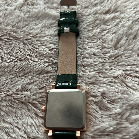 Elegant Green Vegan Croc Watch
